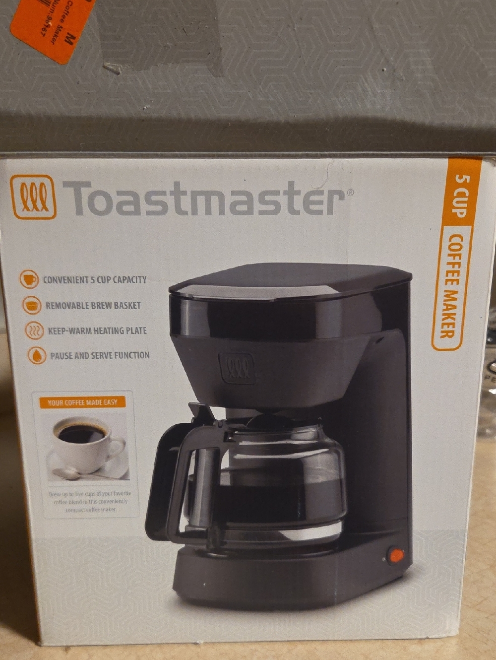 Toastmaster 5 Cup Coffee Maker REPLACEMENT POT ONLY!!